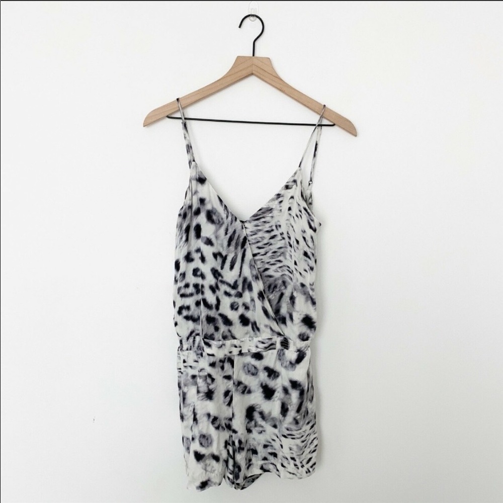 COPY - Animal Print Silk Parker Romper
